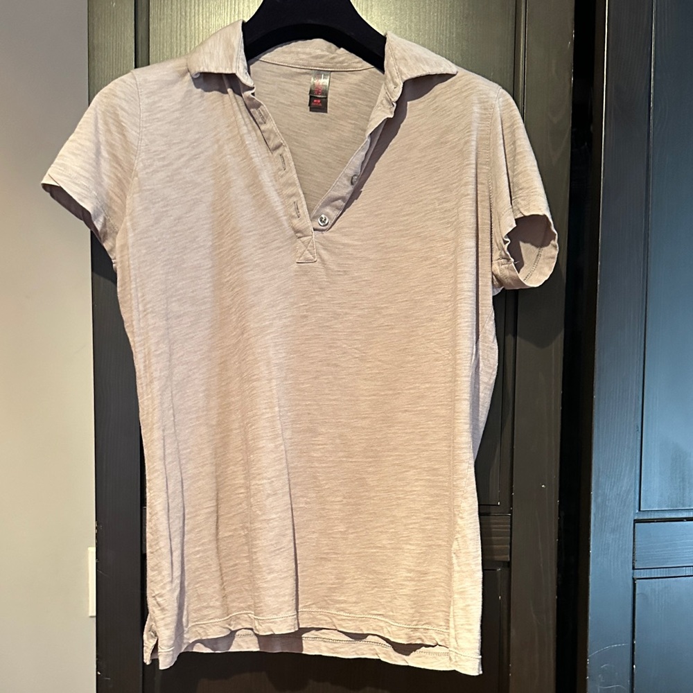 District Made Light Beige Women's Polo Shirt